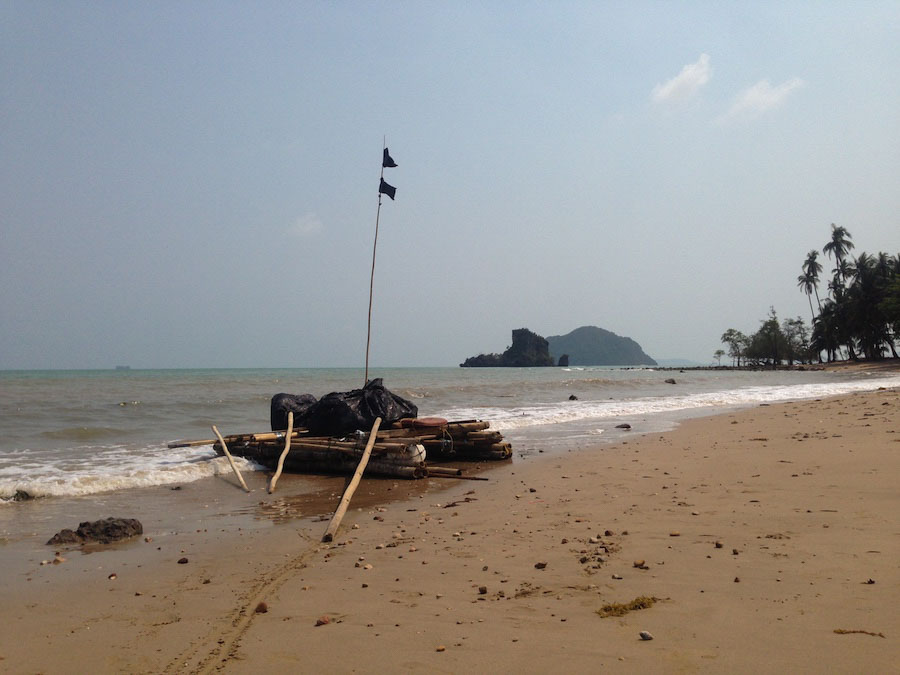 Raft building adventure in Thailand