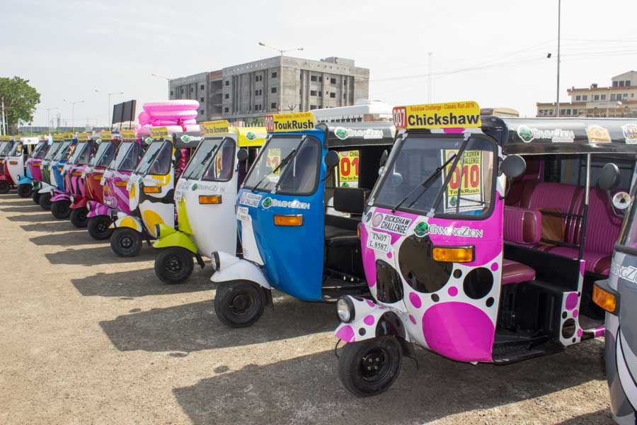 Rickshaw adventure challenge in India