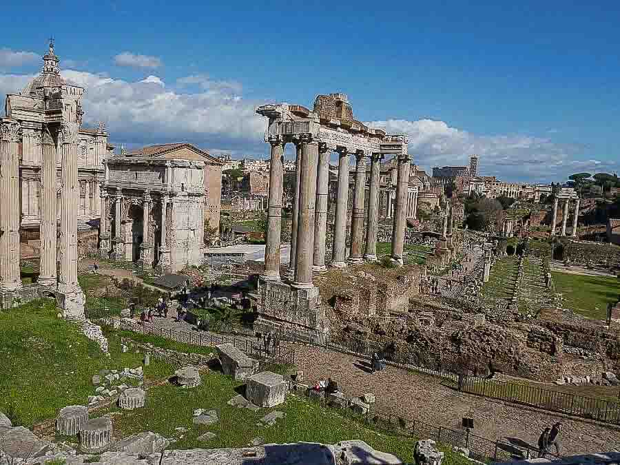 Views to the Roman forum