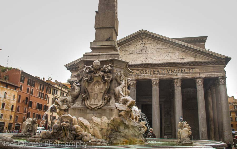 The Pantheon and fountain in Rome