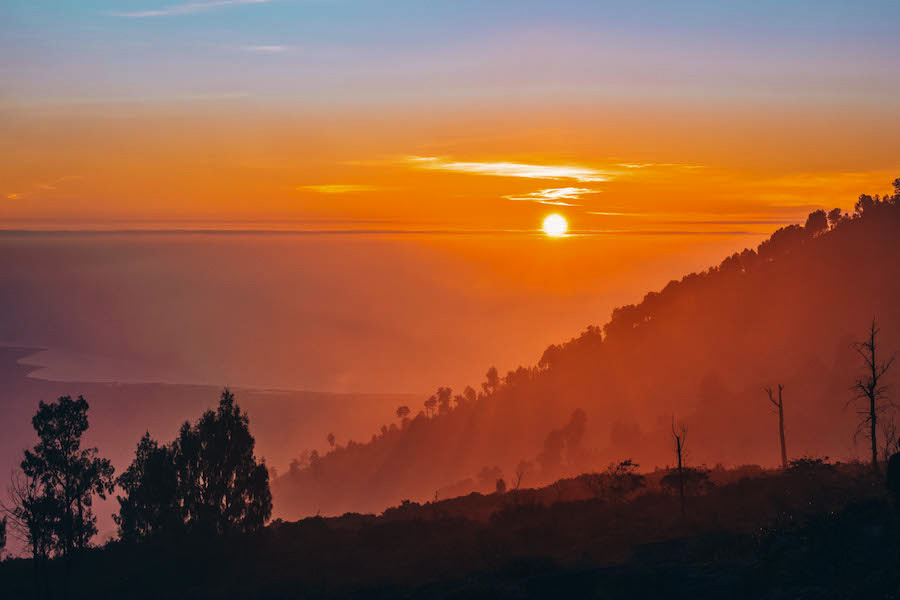 Sunrise over East Java, Indonesia_