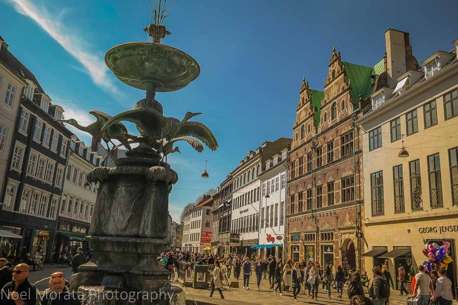 Exploring the Stroget area in Copenhagen