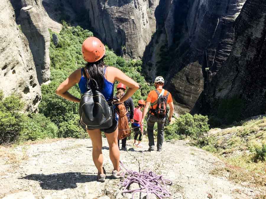 Rock-Scrambling and hike-in-Meteora
