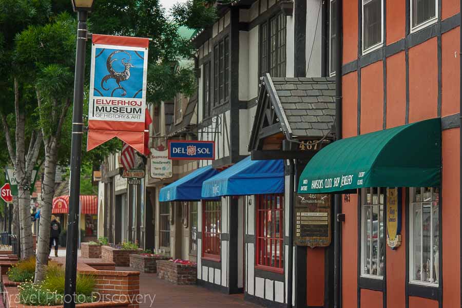 Walking around Solvang in Santa Barbara wine country and region