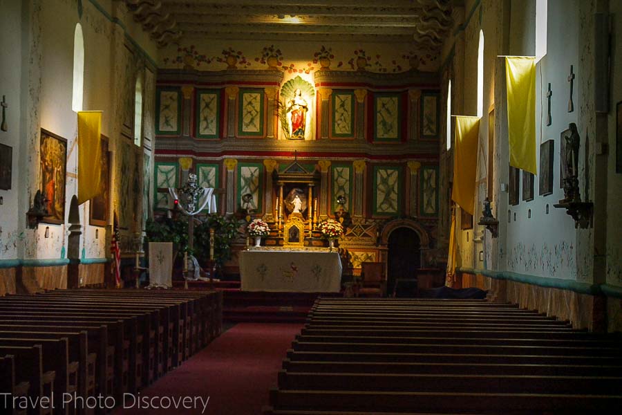 Mission Santa Ines interior in Solvang, CA