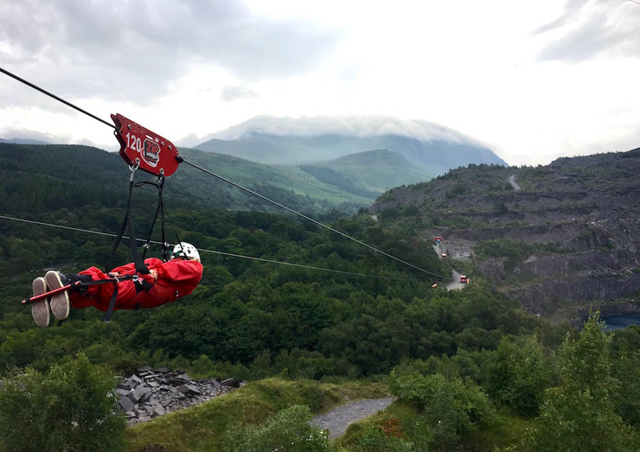 ziplining adventure experience in Wales
