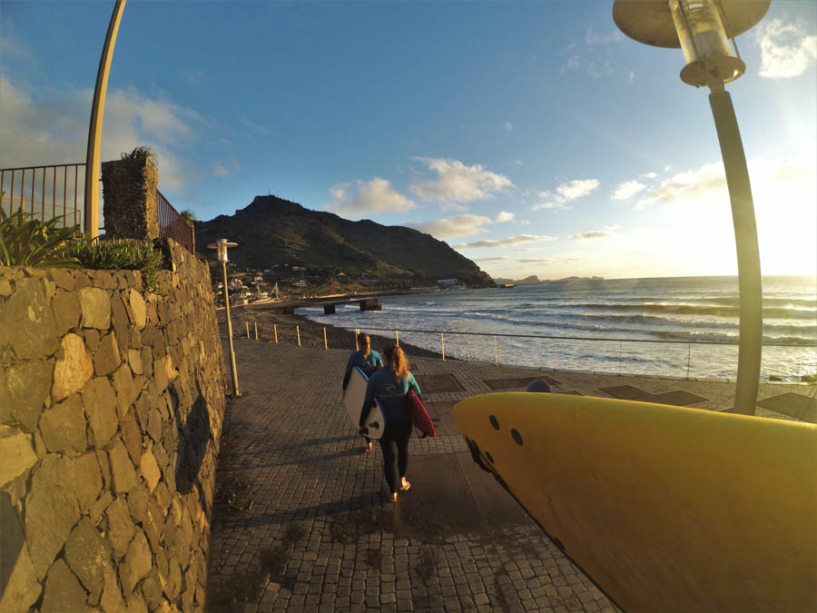 sunset-surfing experience-madeira