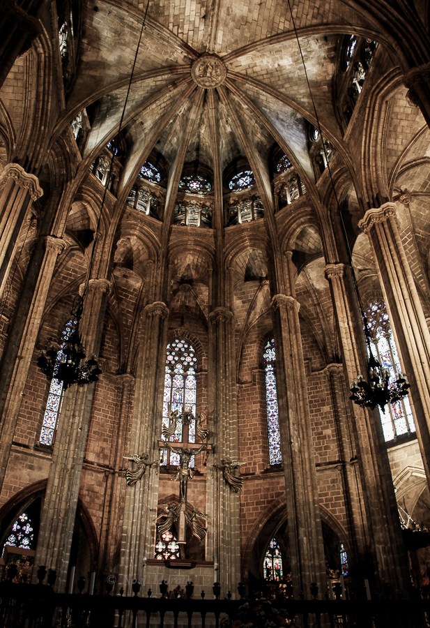 Barcelona cathedral in the Bari Gotic