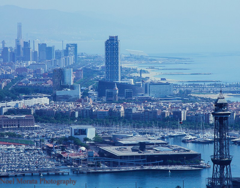 Barcelona from above at Montjuic castle