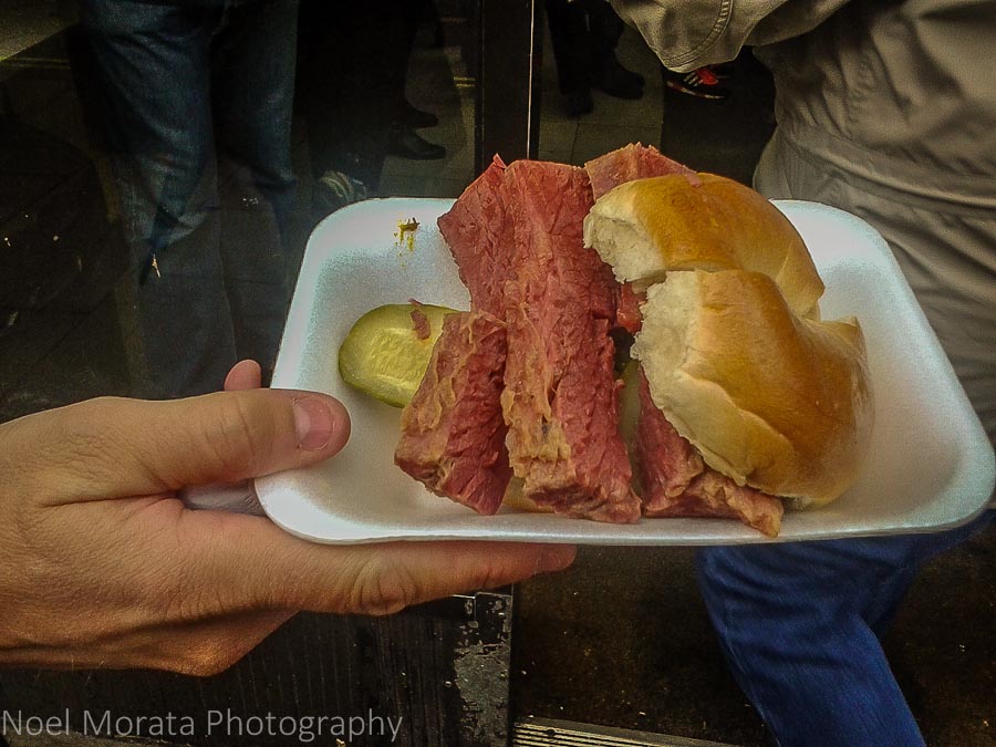 The best bagels with boiled meat at Brick Lane