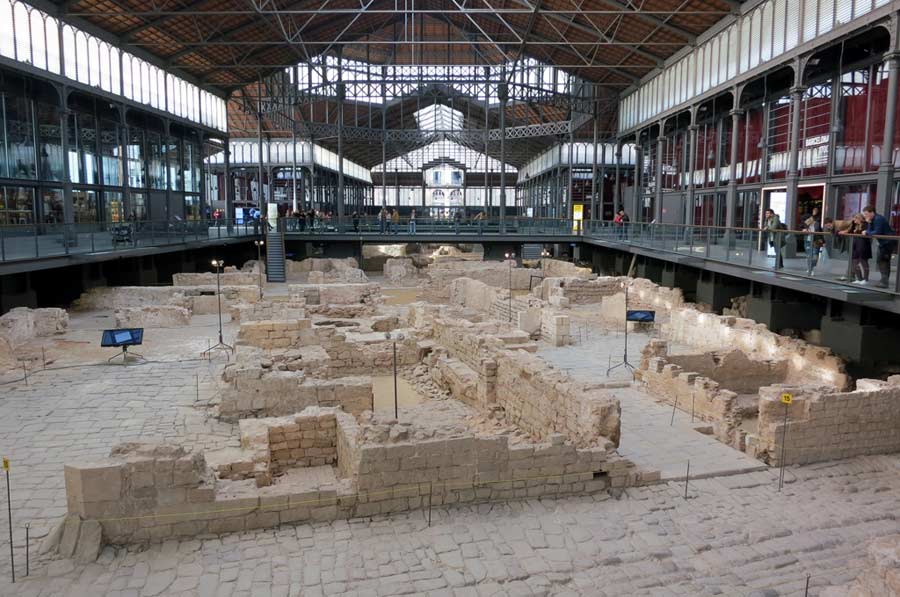 El Born ruins in Barcelona's old section