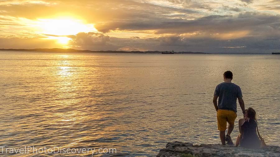 Salvador de Bahia sunset along the coast