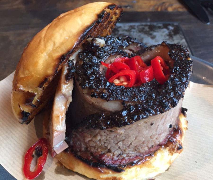 American smokestak-brisket-bun