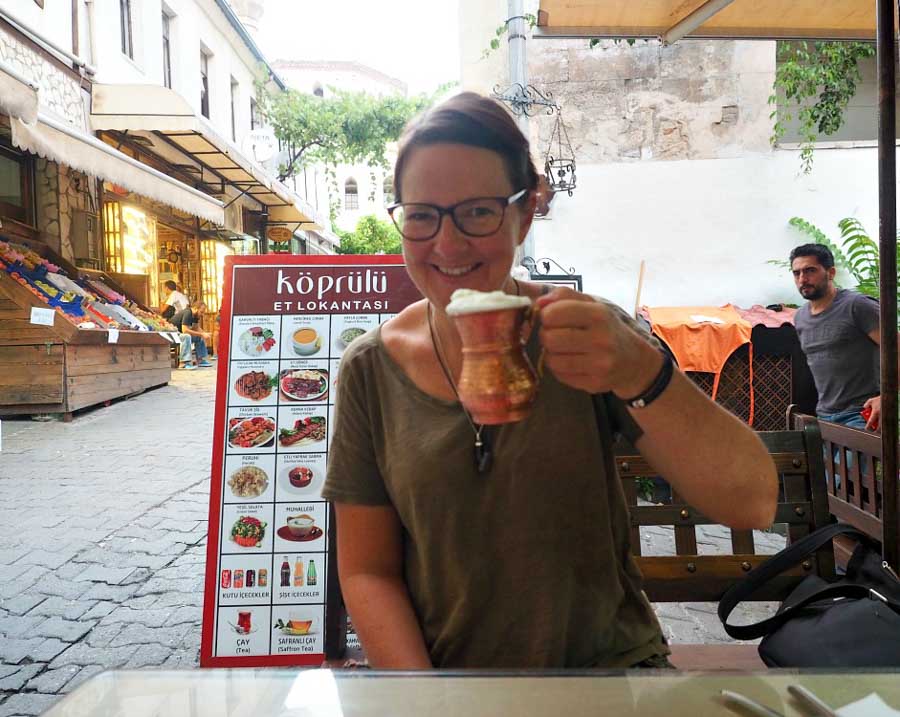 Drinking-ayran-in-Safranbolu