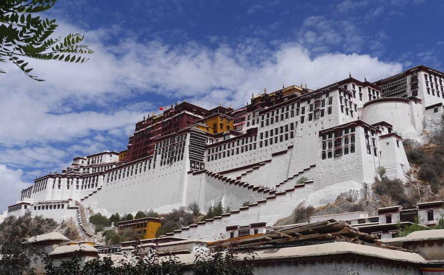Exploring Lhasa in Tibet The Potala Palace.Lhasa