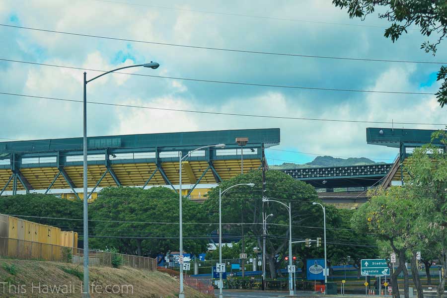 Aloha stadium in Honolulu
