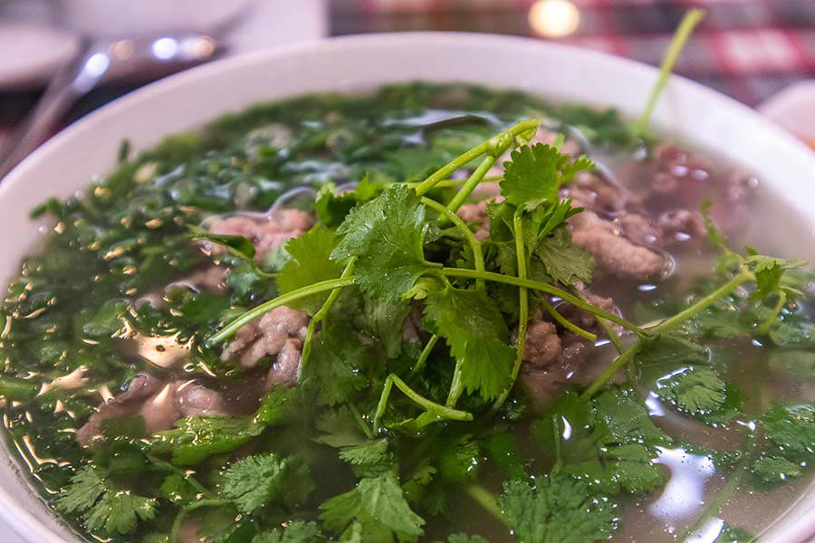Things to do in Hanoi, Vietnam eating Pho breakfast in Hanoi Vietnam
