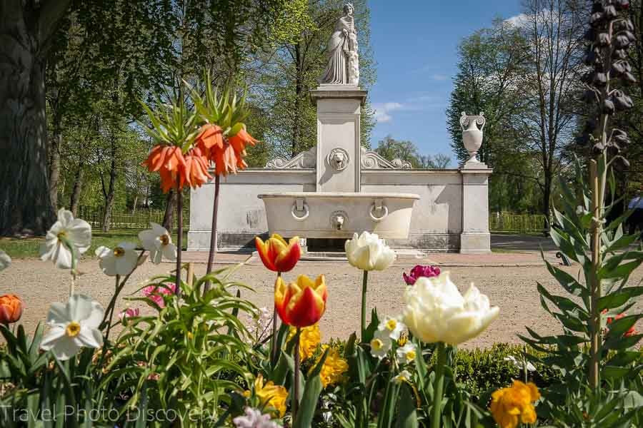 Sanssouci gardens in spring time