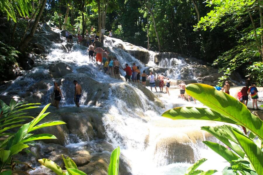 Dunns River Falls in Jamaica