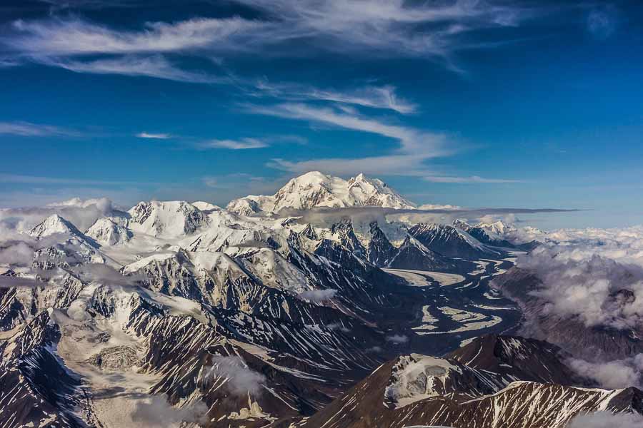 flight panorama of Alaska