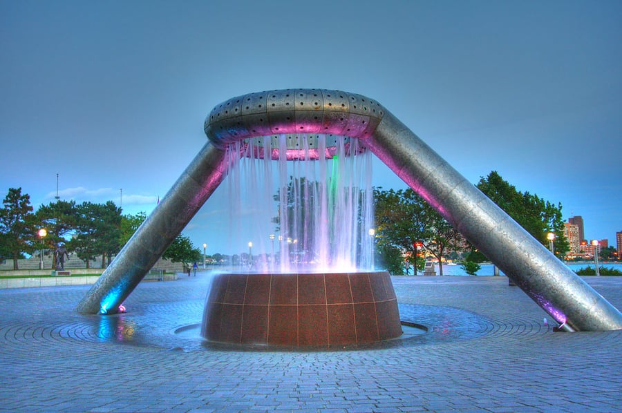 the dodge fountain in hart plaza httpswww.flickr.comphoto