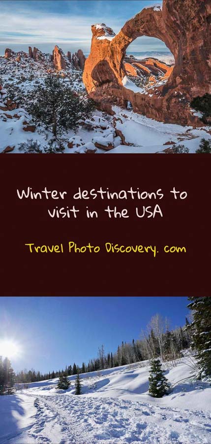 Pinterest Winter destinations to visit in the USA