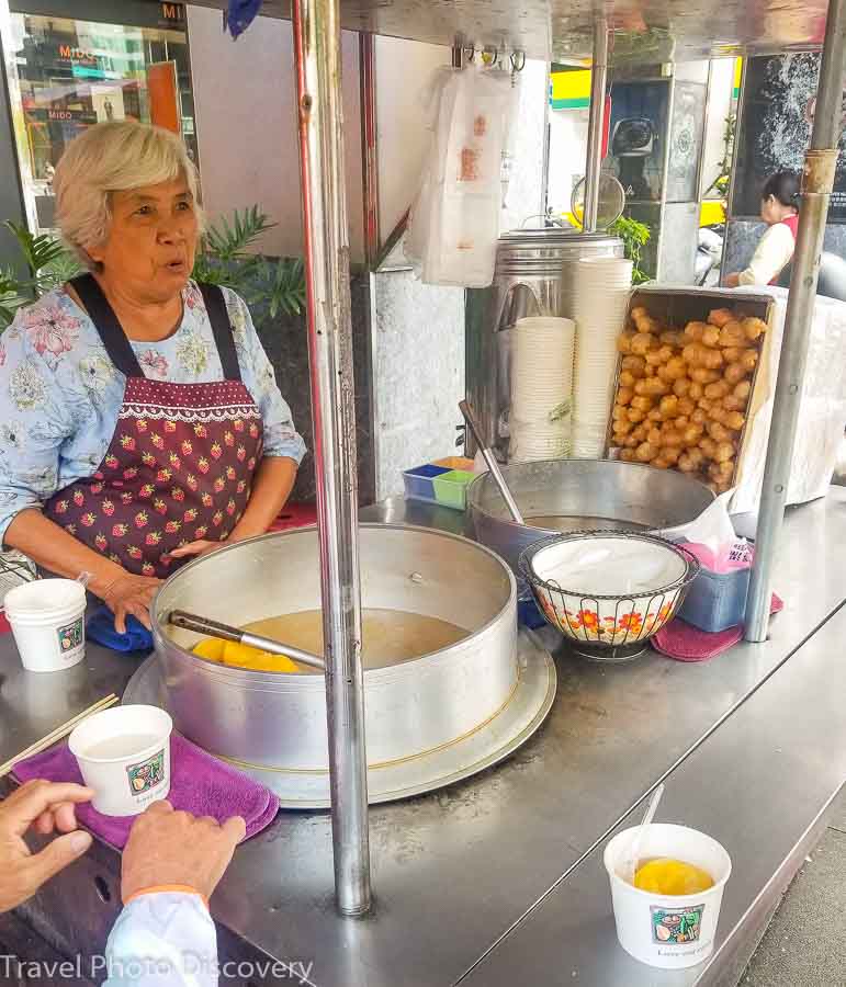 Soup and doughnuts in Bangka district in Taipei