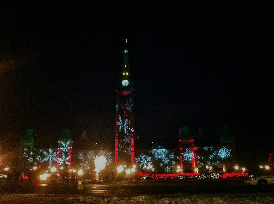 Ottawa during christmas