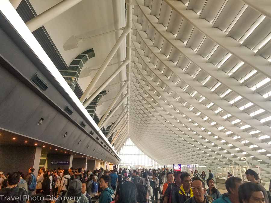 Taiwan airport arrival