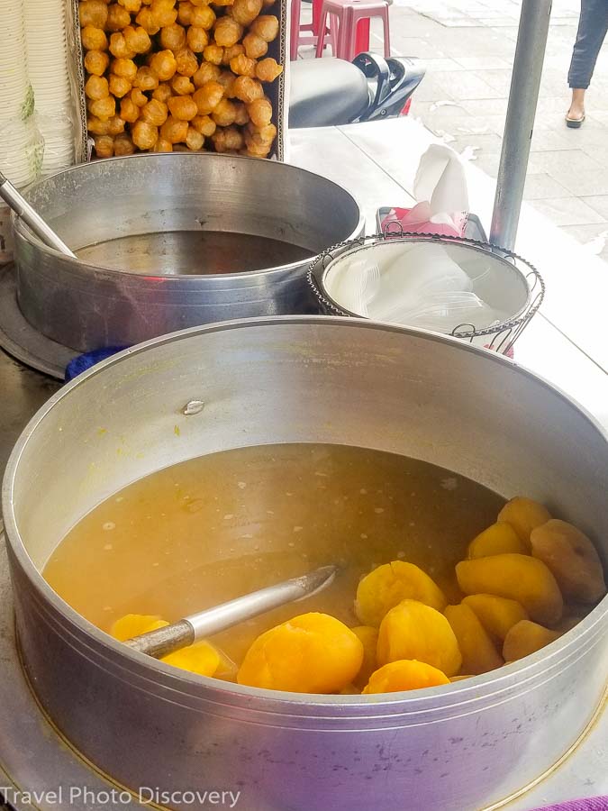 Chinese donuts and soup dish