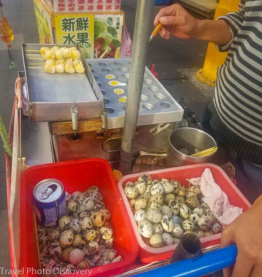 Quail egg takoyaki