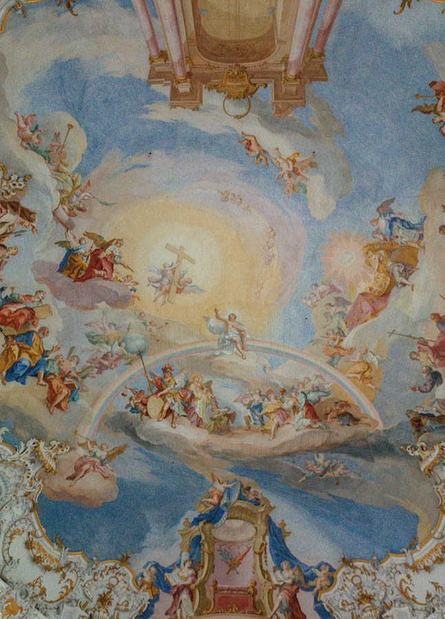 fresco inside church of the wies