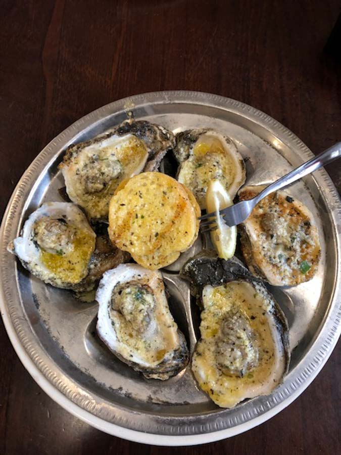 chargrilled oysters from New Orleans