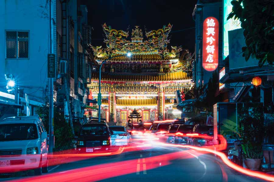 Taitung city in Taiwan
