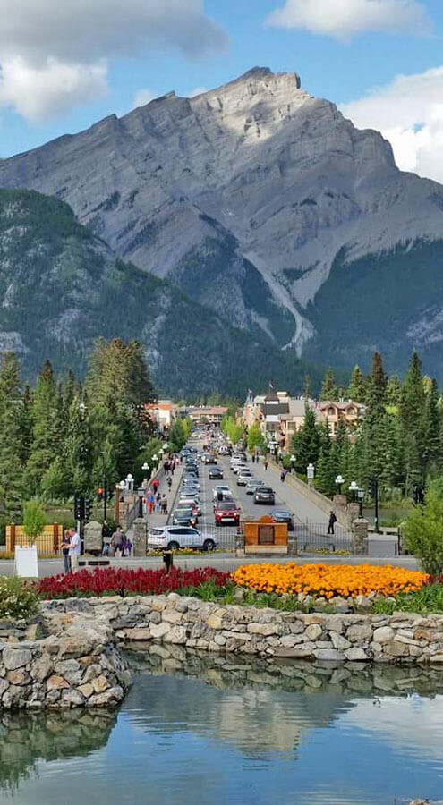 Town of Banff from Cascade Gardens