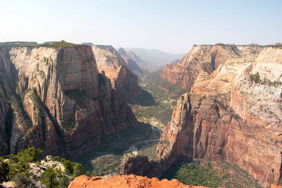 Zion national park scenic views