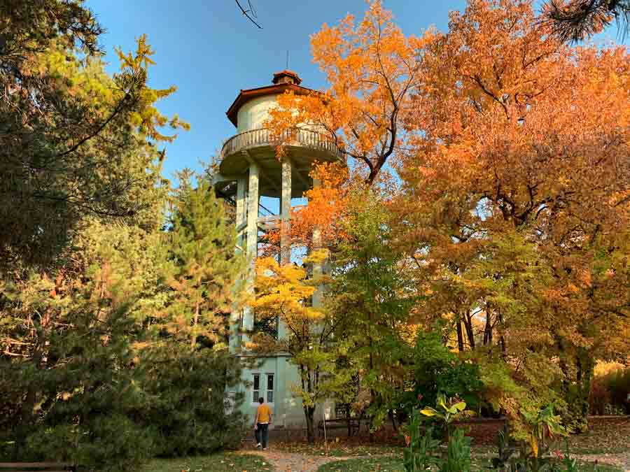 Cluj tower Romania in autumn time