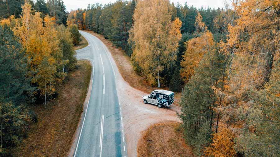 Estonia in autumn season and colors