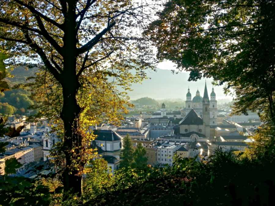 salzburg in the fall season