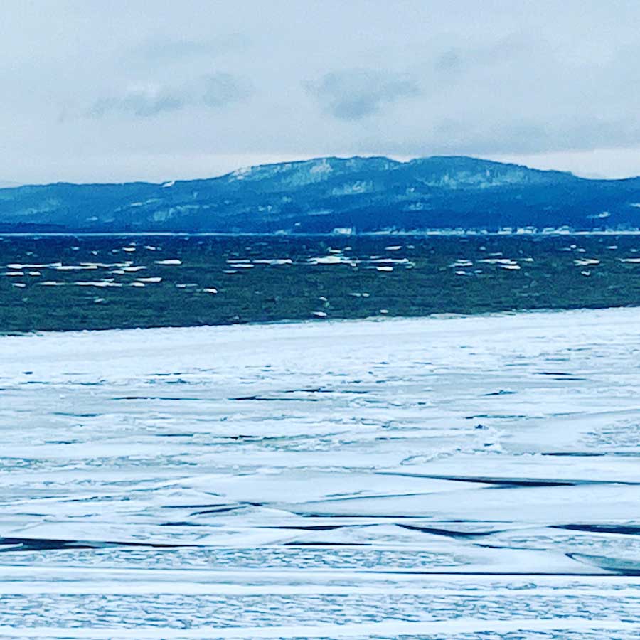 Lake Champlain in Burlington at winter