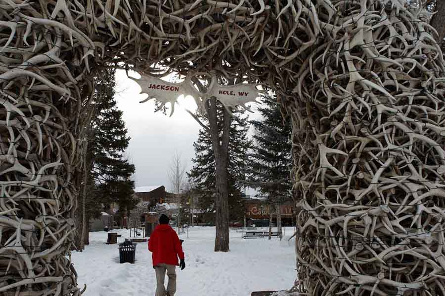 jackson hole in winter time