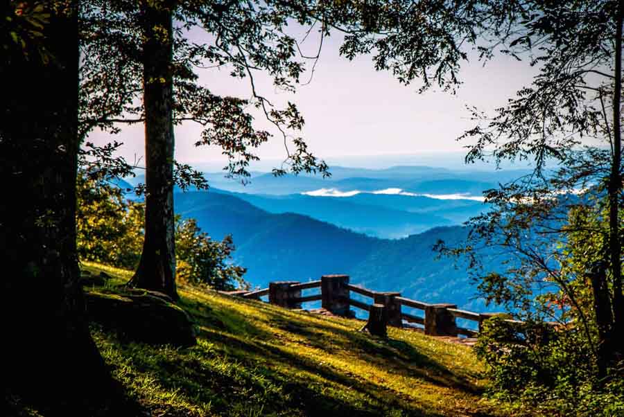 Blue RIdge Mountains from Black Rock Mountain State Park