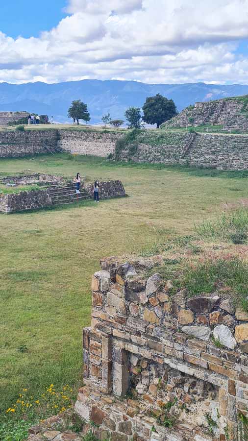 Exploring Monte Alban pyramids