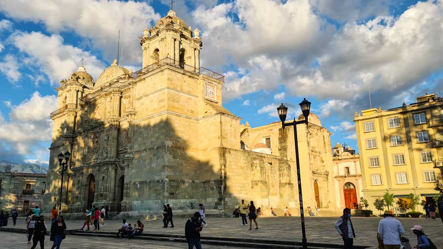 Visit the Cathedral of Oaxaca Metropolitana or the Cathedral of Our Lady of the Assumption