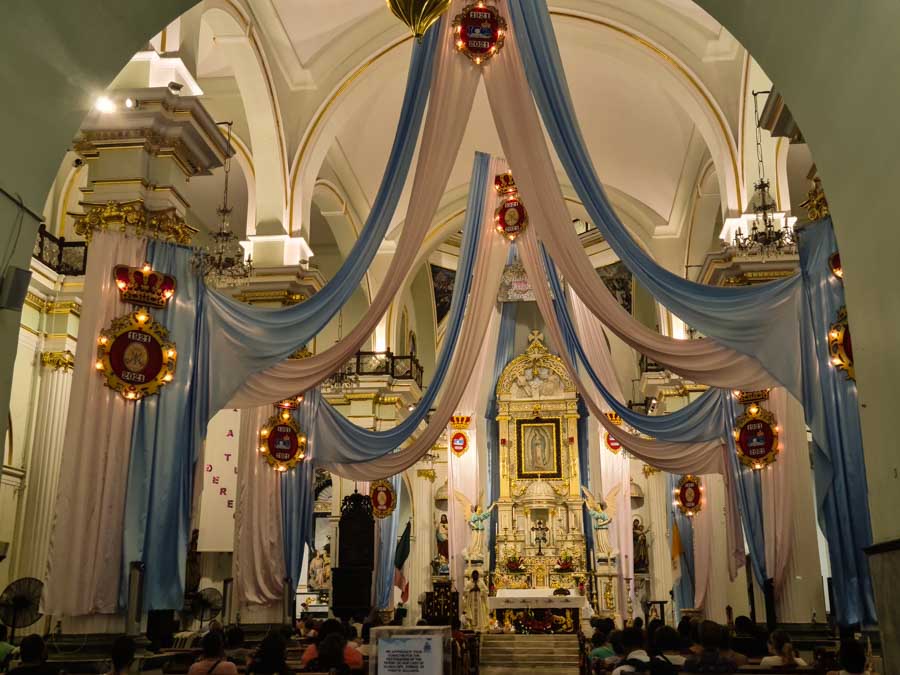 Interior of Our Lady of Guadalupe cathedral