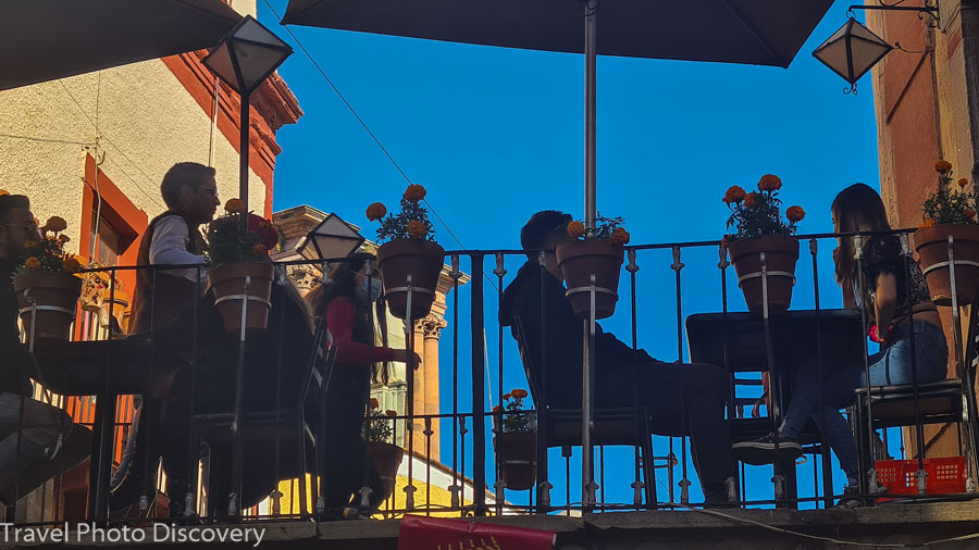 A cool walking bridge that was converted into an eating venue with fabulous views in the historic district