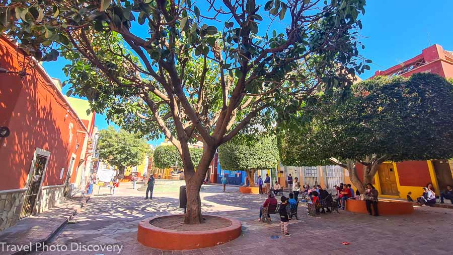 One of the first public squares and historic sites in the old town of Guanajuato City.