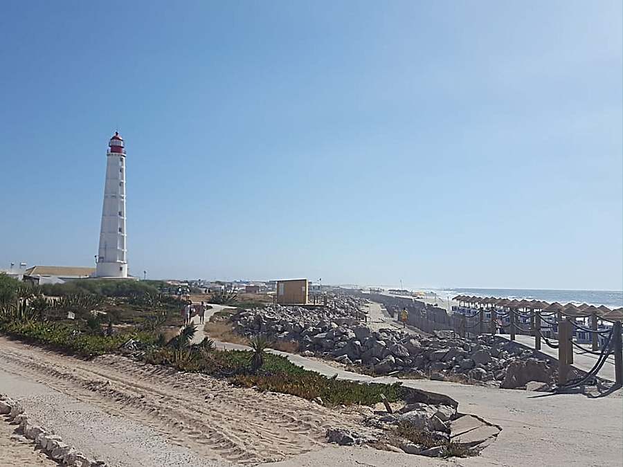 Beaches and lighthouse of Faro