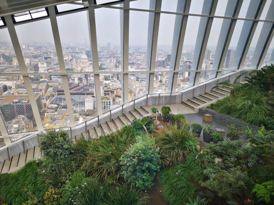 Sky garden in London