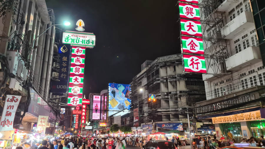 Main outdoor markets around Bangkok